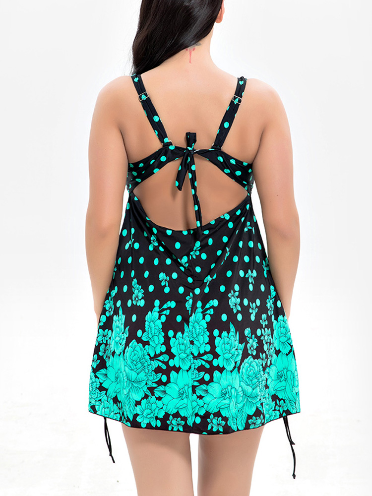 5XL-One-Piece-Back-Strap-Women-Swimdress-With-Polka-Dot-1429538