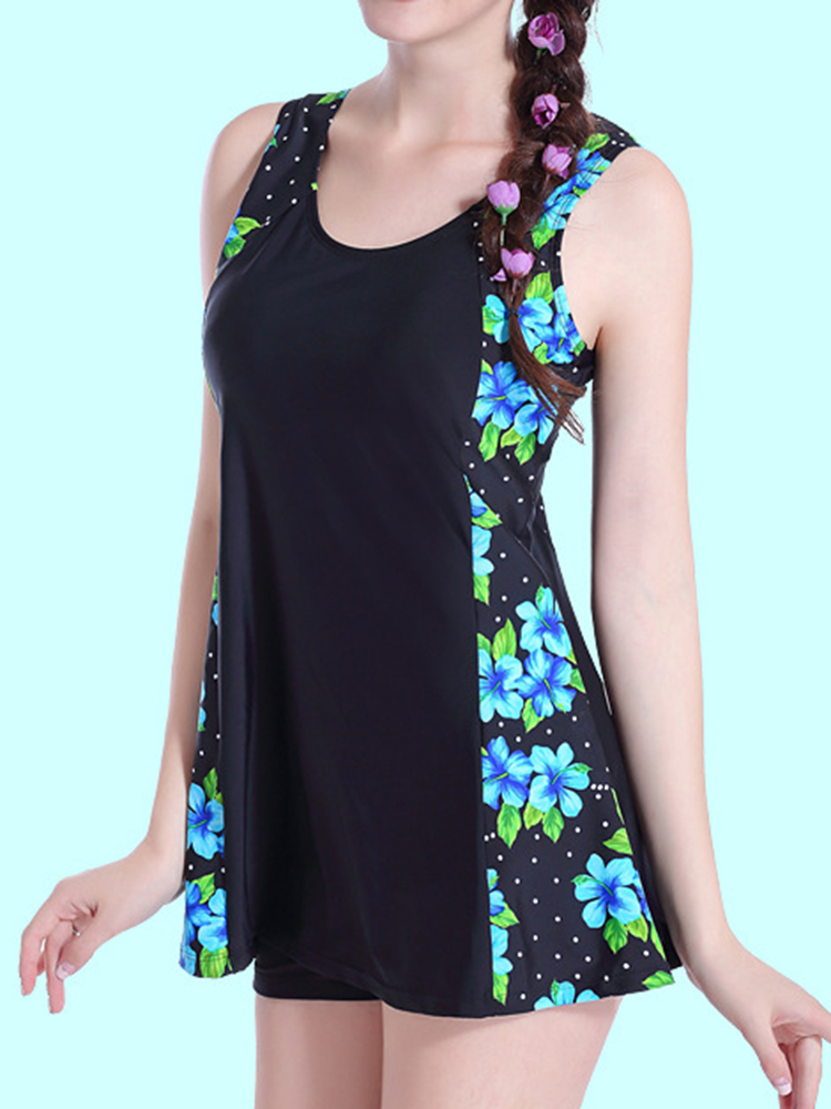 Conservative-Cover-Belly-Slimming-Printing-Swimdress-1145970