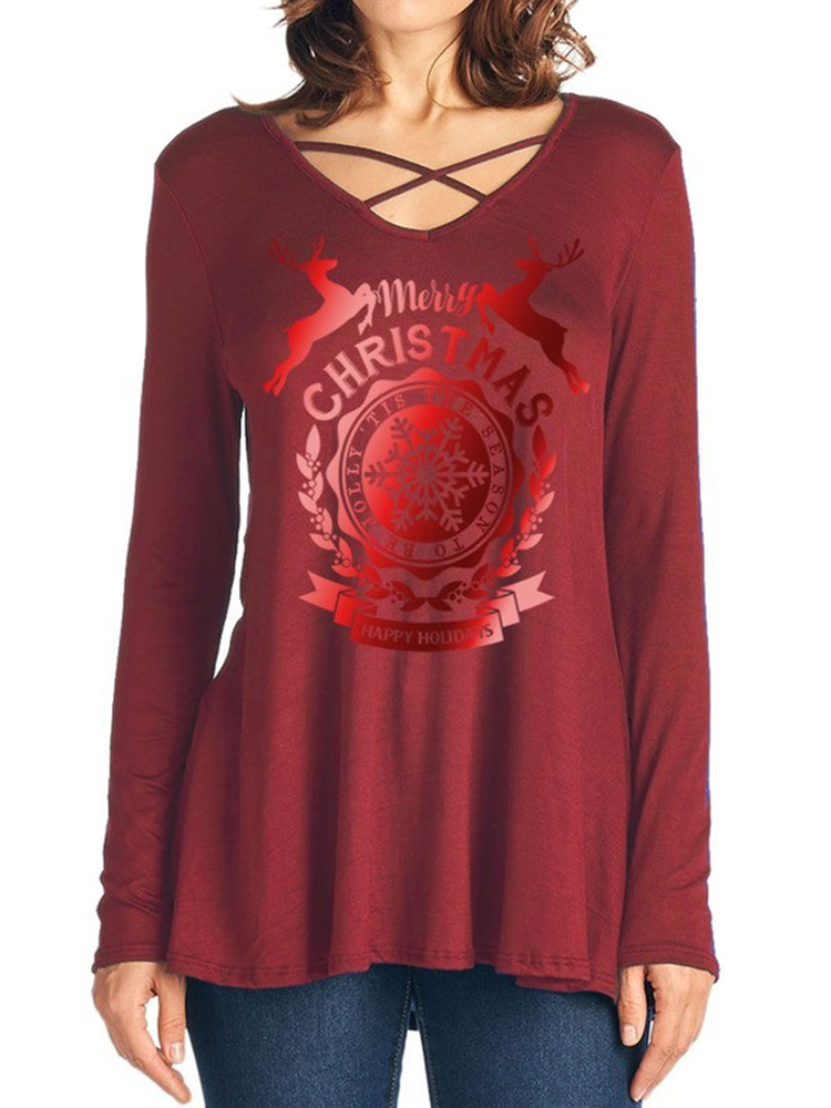 Casual-Women-Christmas-Letter-Print-Front-Cross-Crew-Neck-Long-Sleeve-T-Shirts-1381344