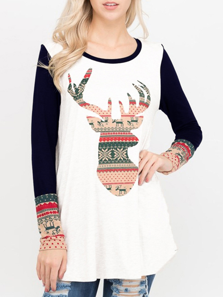 Cute-Women-O-Neck-Letter-Print-Animals-Long-Sleeve-T-Shirts-1381278