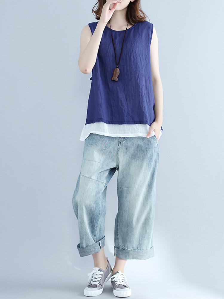 Fashion-Sleeveless-Pure-Color-Linen-Women-Tank-Tops-1174551