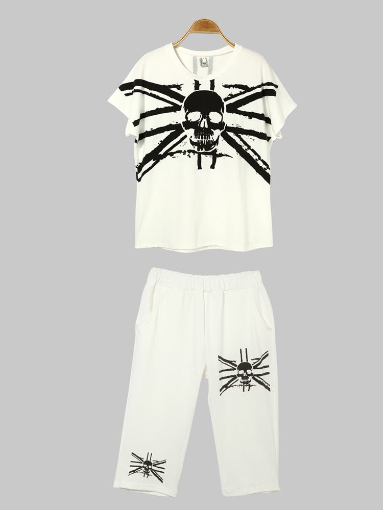 Fashion-Women-Casual-Skull-Pattern-Loose-Cotton-Track-Suit-933852