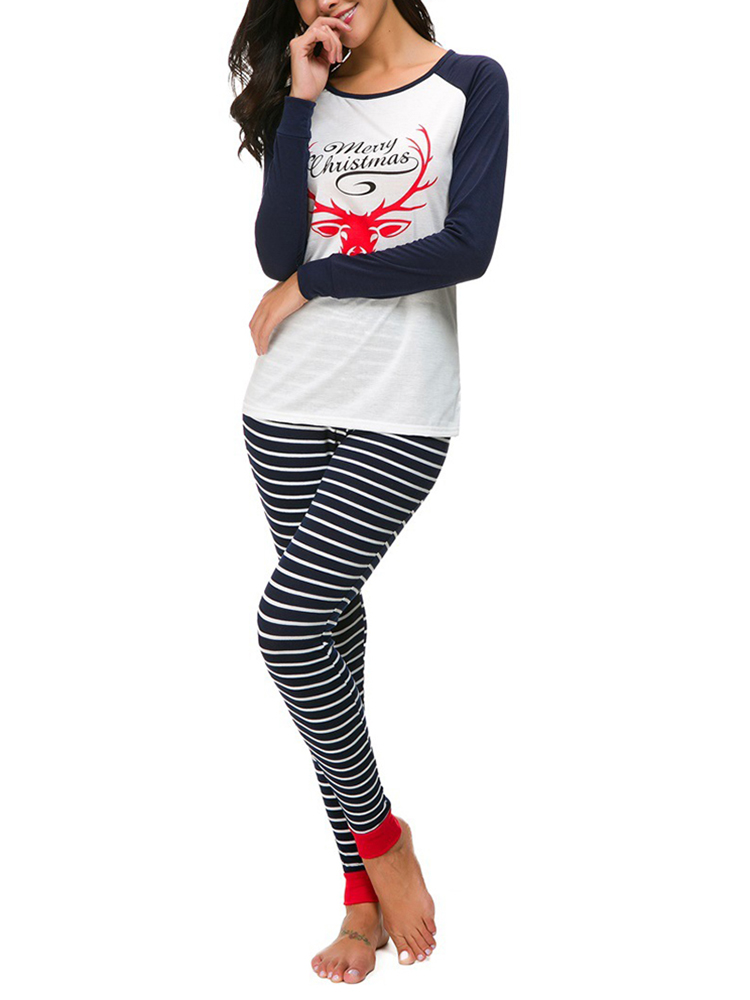 Women-Christmas-Print-Striped-Pants-Set-Tracksuit-1376360