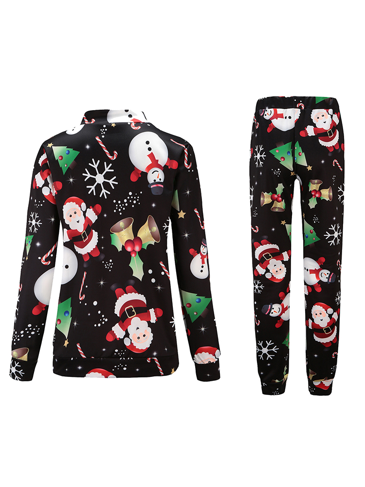 Women-Long-Sleeve-Christmas-Tree-Snow-Print-T-shirts-and-Pants-Sets-1373206