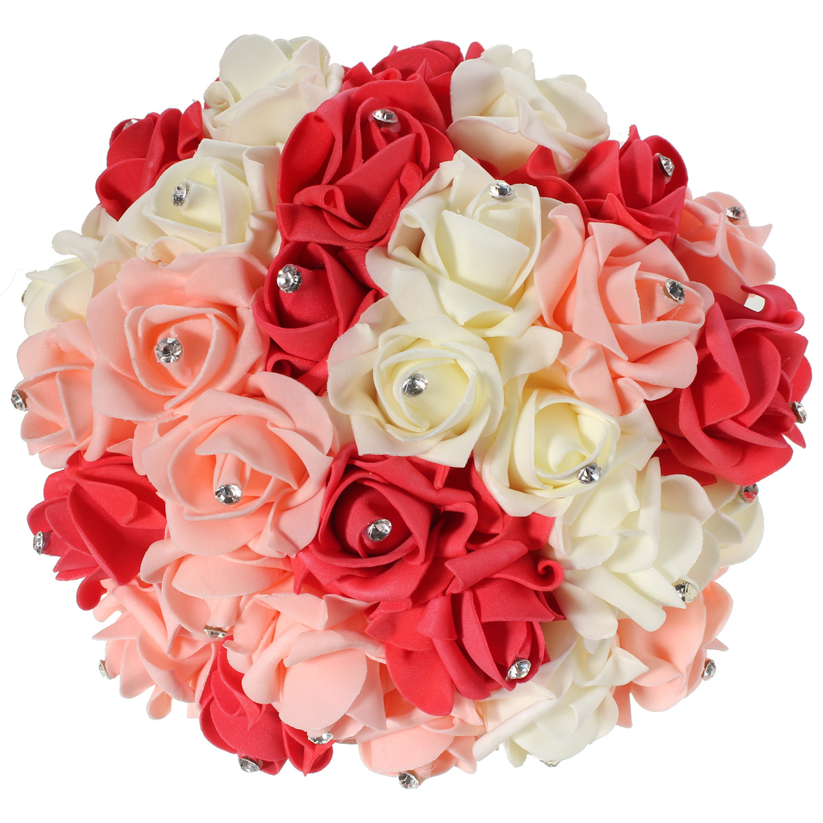 30-Heads-Colourfast-Foam-Roses-Crystal-Artificial-Flower-Home-Wedding-Bride-Bouquet-Party-Decoration-1025636