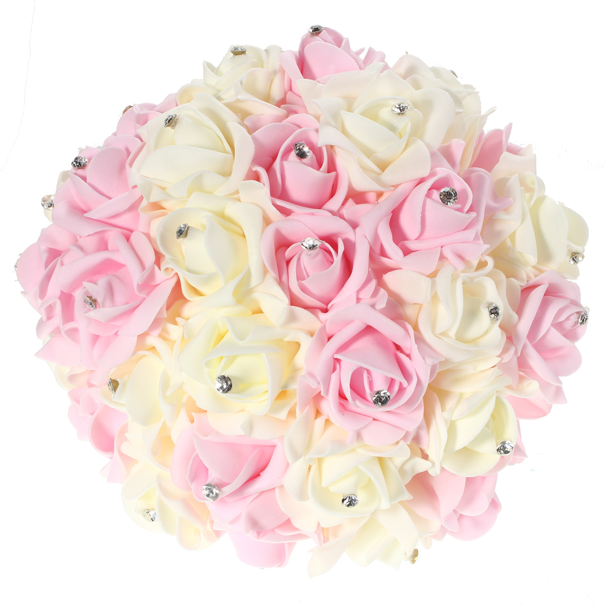 30-Heads-Colourfast-Foam-Roses-Crystal-Artificial-Flower-Home-Wedding-Bride-Bouquet-Party-Decoration-1025636