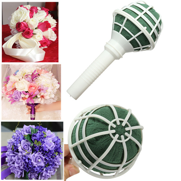 Foam-Bouquet-Holder-Handle-Bridal-Floral-Wedding-Flower-Holder-DIY-934843