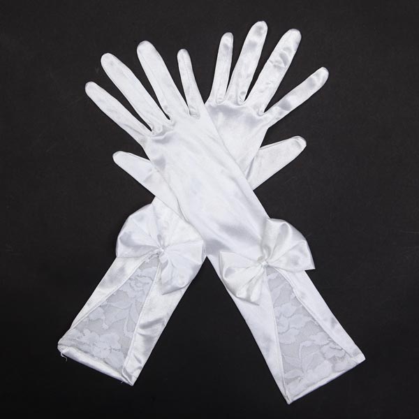 Bridal-Wedding-Dress-Long-White-Satin--Gloves-933936