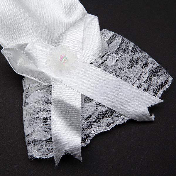 New-Style-Bridal-Beige-Bow-Satin-Short-Wedding-Dress-Gloves-933734