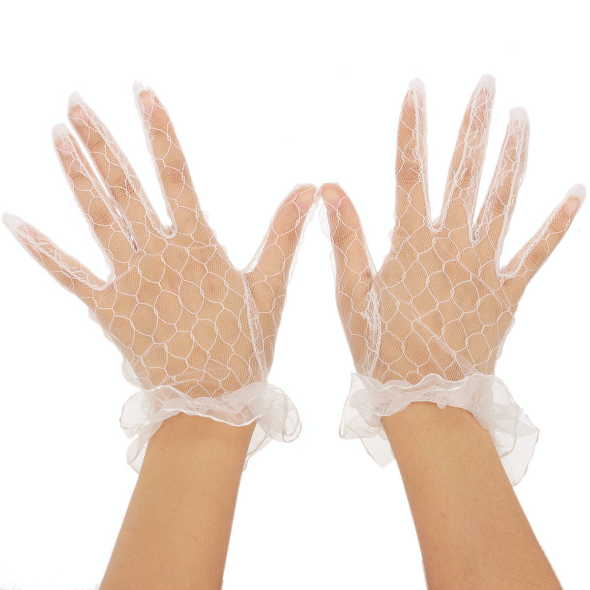 Women-Ladies-Sexy-Finger-Lace-Transparent-Wedding-Bridal-Cocktail-Evening-Prom-Short-Gloves-998605