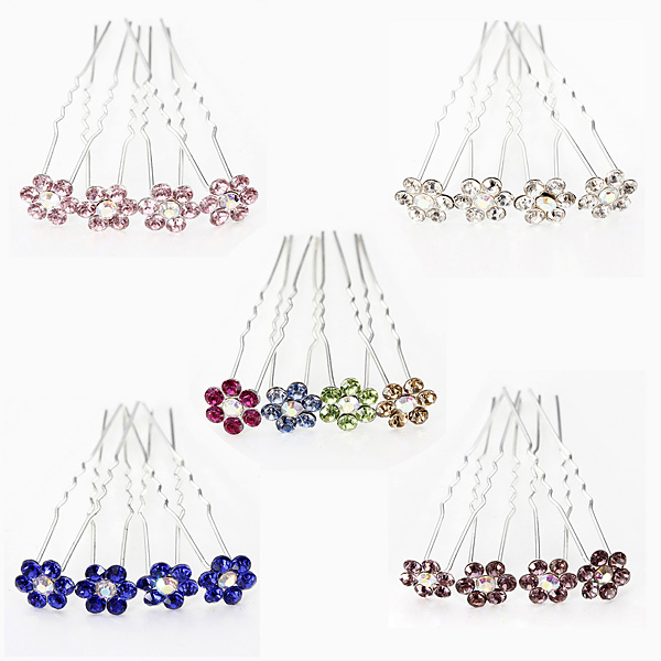 20PCS-Flowers-Crystal-Alloy-Hair-Pins-Wedding-Hair-Accessories-86207