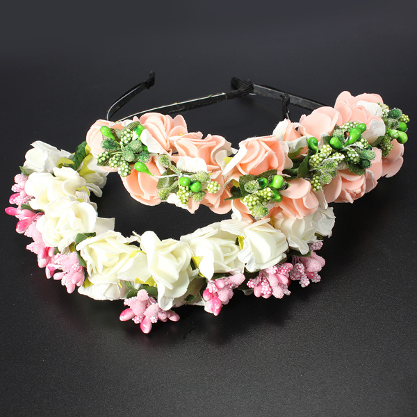 Boho-Floral-Flower-Headbrand-Garland-Hair-Head-Band-Wedding-Hoop-91472