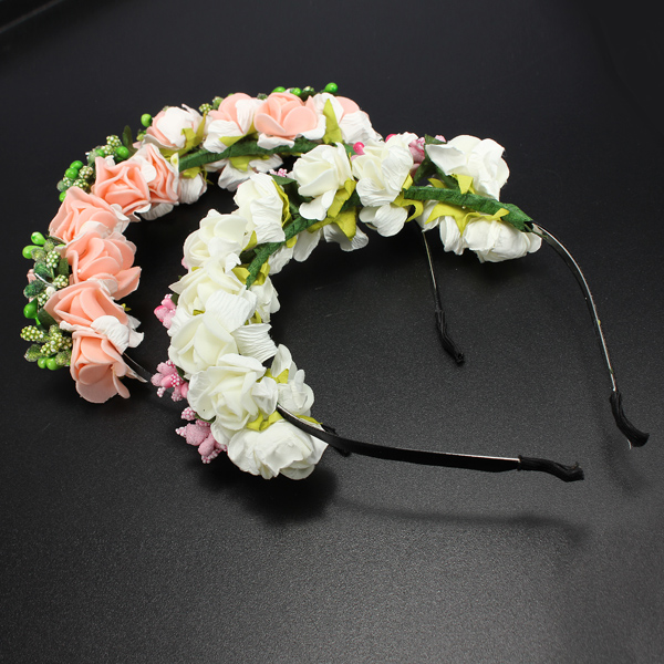 Boho-Floral-Flower-Headbrand-Garland-Hair-Head-Band-Wedding-Hoop-91472