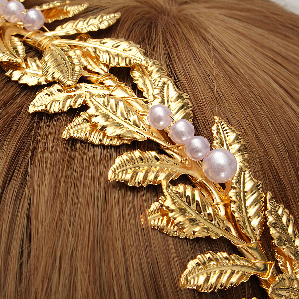 Bride-Golden-leaves-Headbrand-Metal-Faux-Pearl-Wedding-Headpiece-Party-Hair-Accessories-1066039