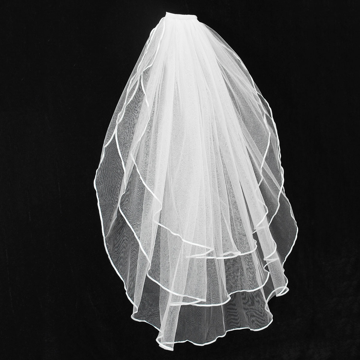 3-Layers-Bride-Ivory-White-Wedding-Bridal-Short-Satin-Edge-Veil-With-Comb-1025630