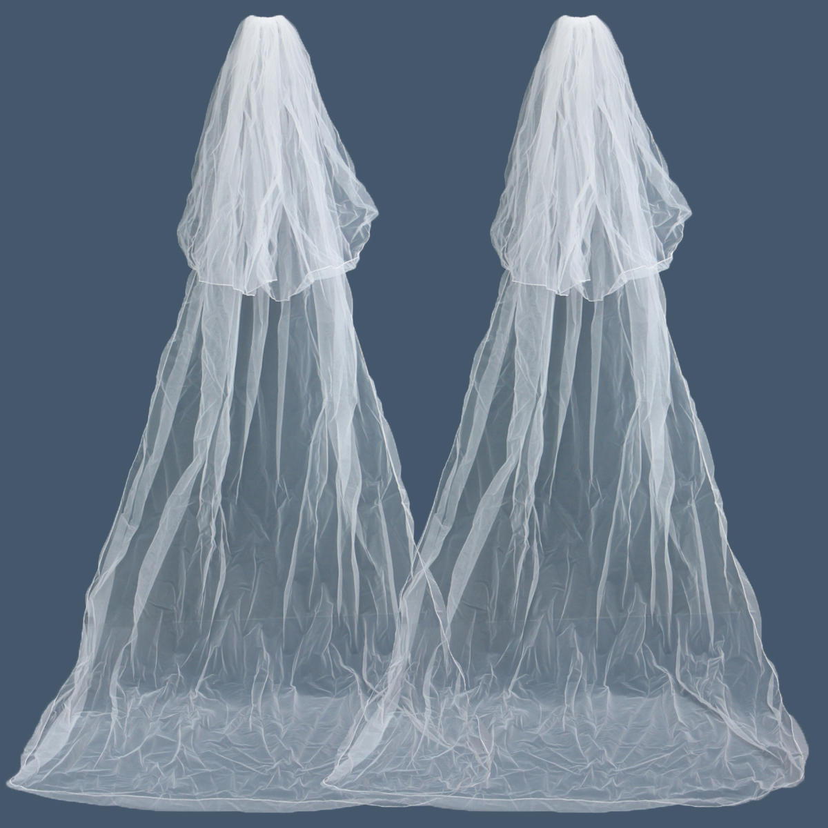 3-Metres-Two-Layers-Long-Wedding-Veil-Comb-Soft-Tulle-Cut-Edge-Cathedral-Bride-Accessories-1035602