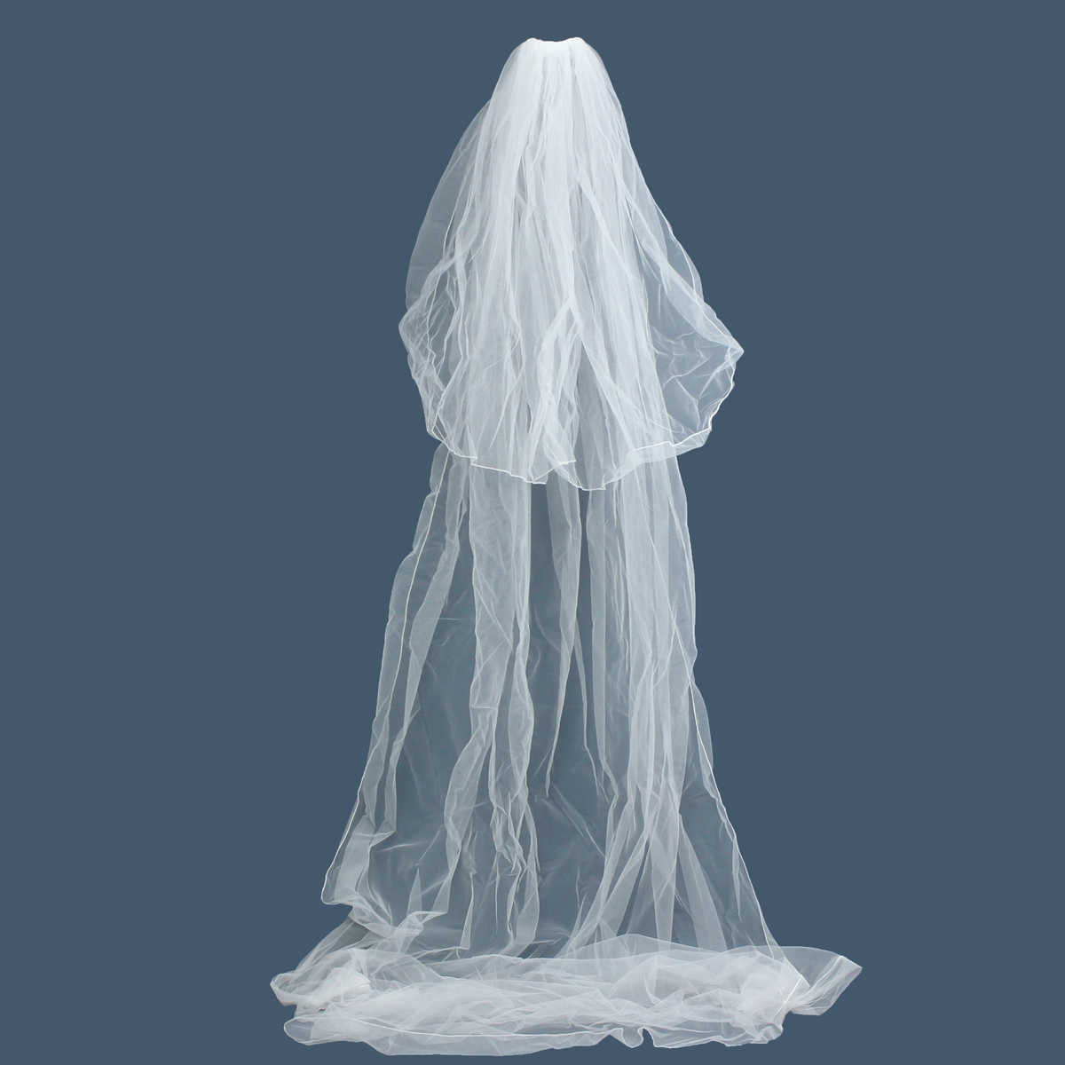 3-Metres-Two-Layers-Long-Wedding-Veil-Comb-Soft-Tulle-Cut-Edge-Cathedral-Bride-Accessories-1035602