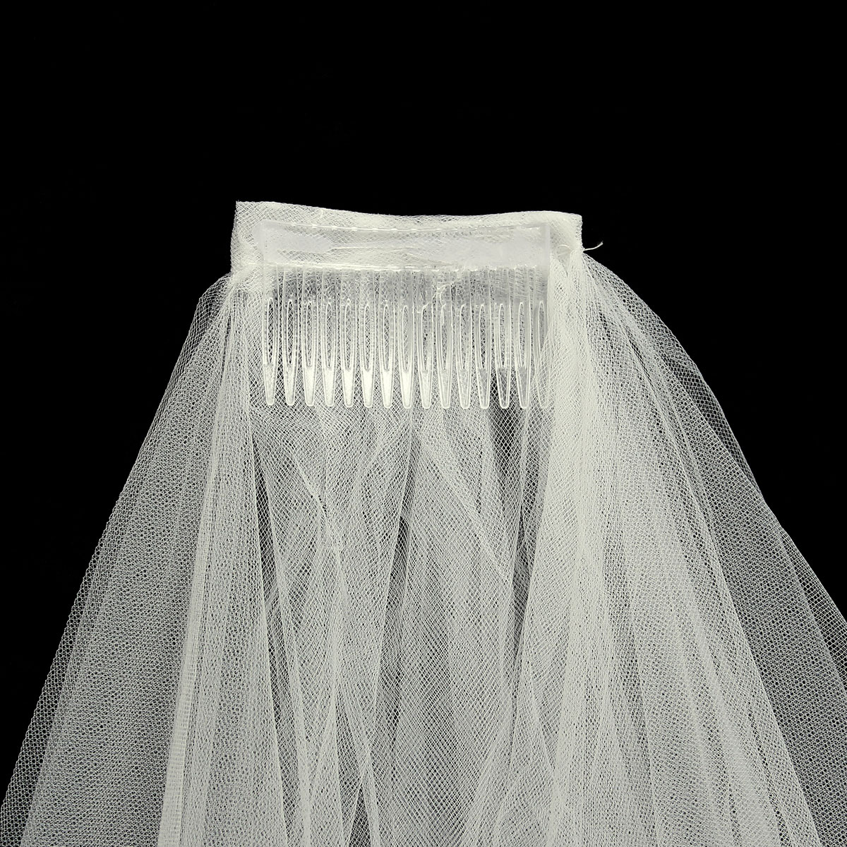 Bride-2-Layers-Lace-Sequin-Decorative-Edge-Bridal-Wedding-Elbow-Veil-With-Comb-1085026