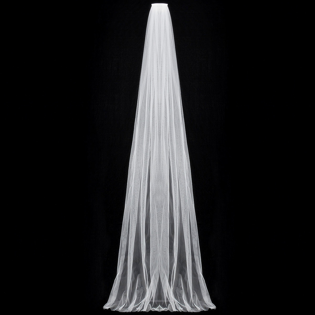 Wedding-Veil-One-Layer-Long-Veil-Comb-Soft-Tulle-Cut-Edge-Cathedral-Bride-Accessories-1000038