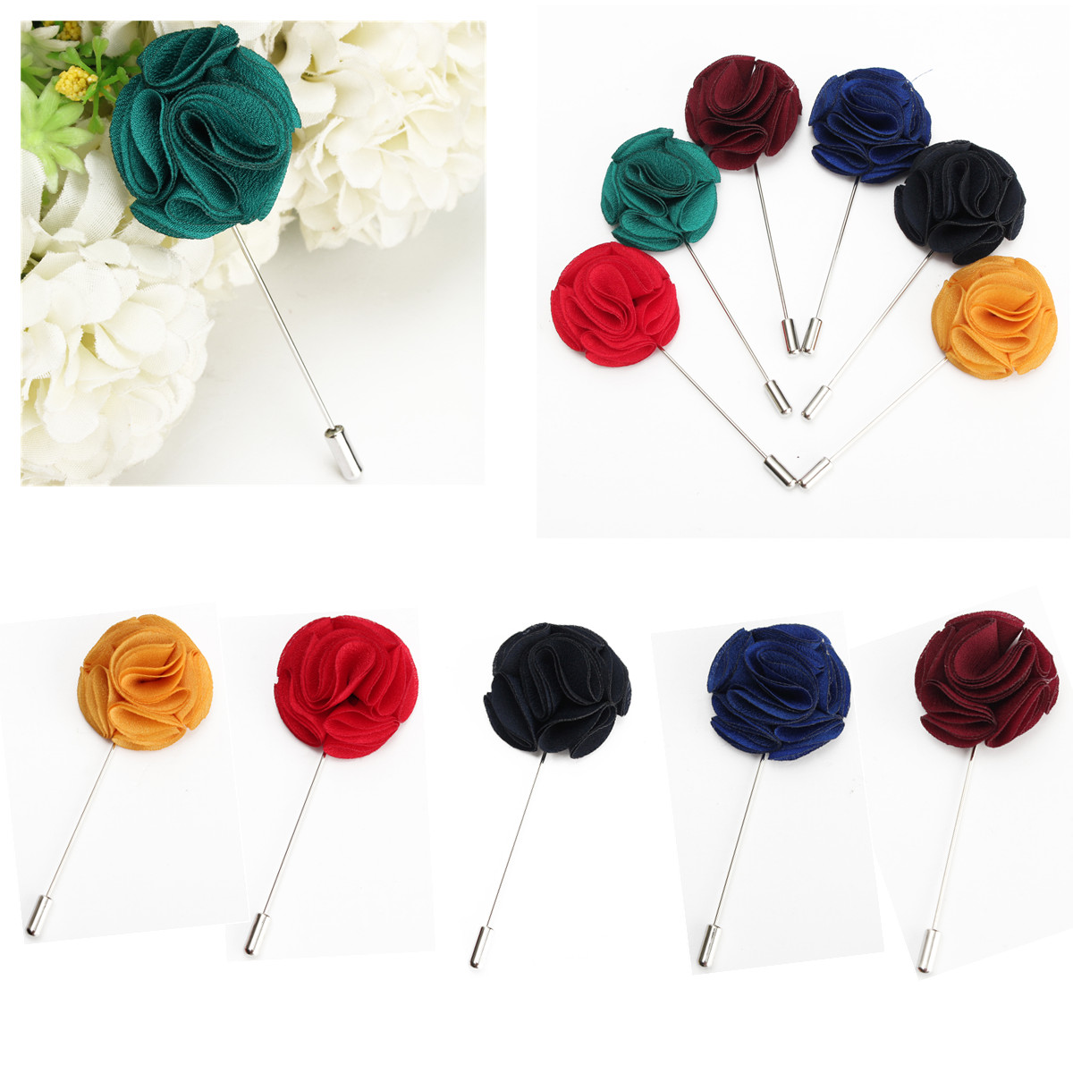 Men-Groom-Flower-Boutonniere-Lapel-Brooch-Long-Pin-Wedding-Prom-Suit-Accessories-1042103