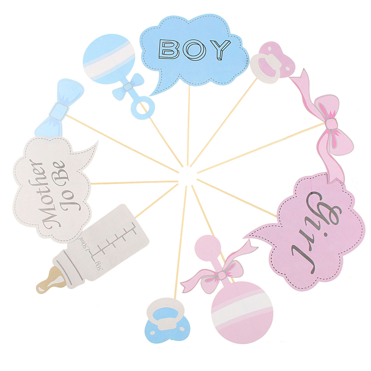 10Pcs-Baby-Shower-Photo-Booth-Props-Little-Girl-Mini-Boy-New-Born-Wedding-Party-Decoration-1069354