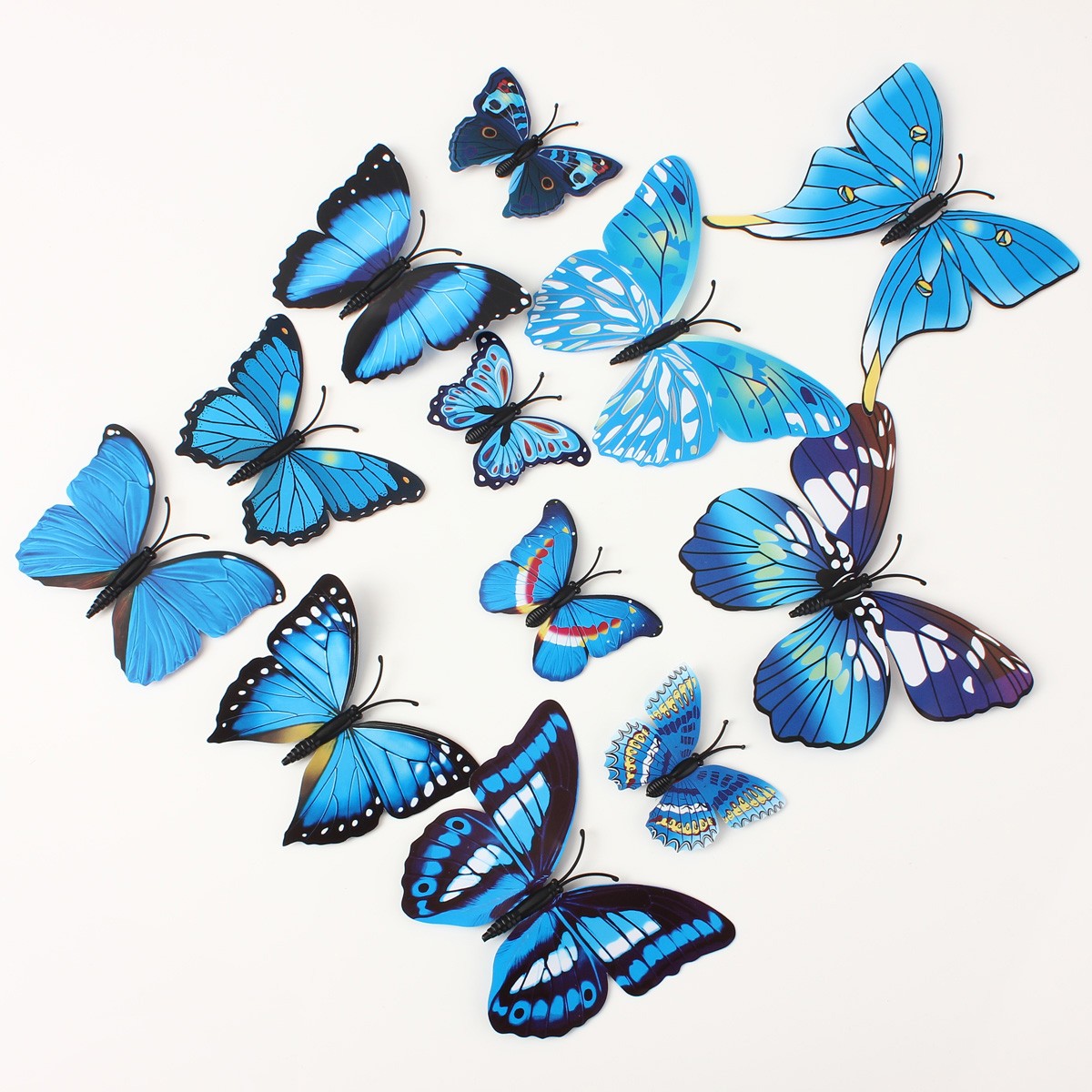 12Pcs-3D-Blue-Butterfly-Wall-Stickers-Art-Decals-Home-Wedding-Party-Decoration-1006519