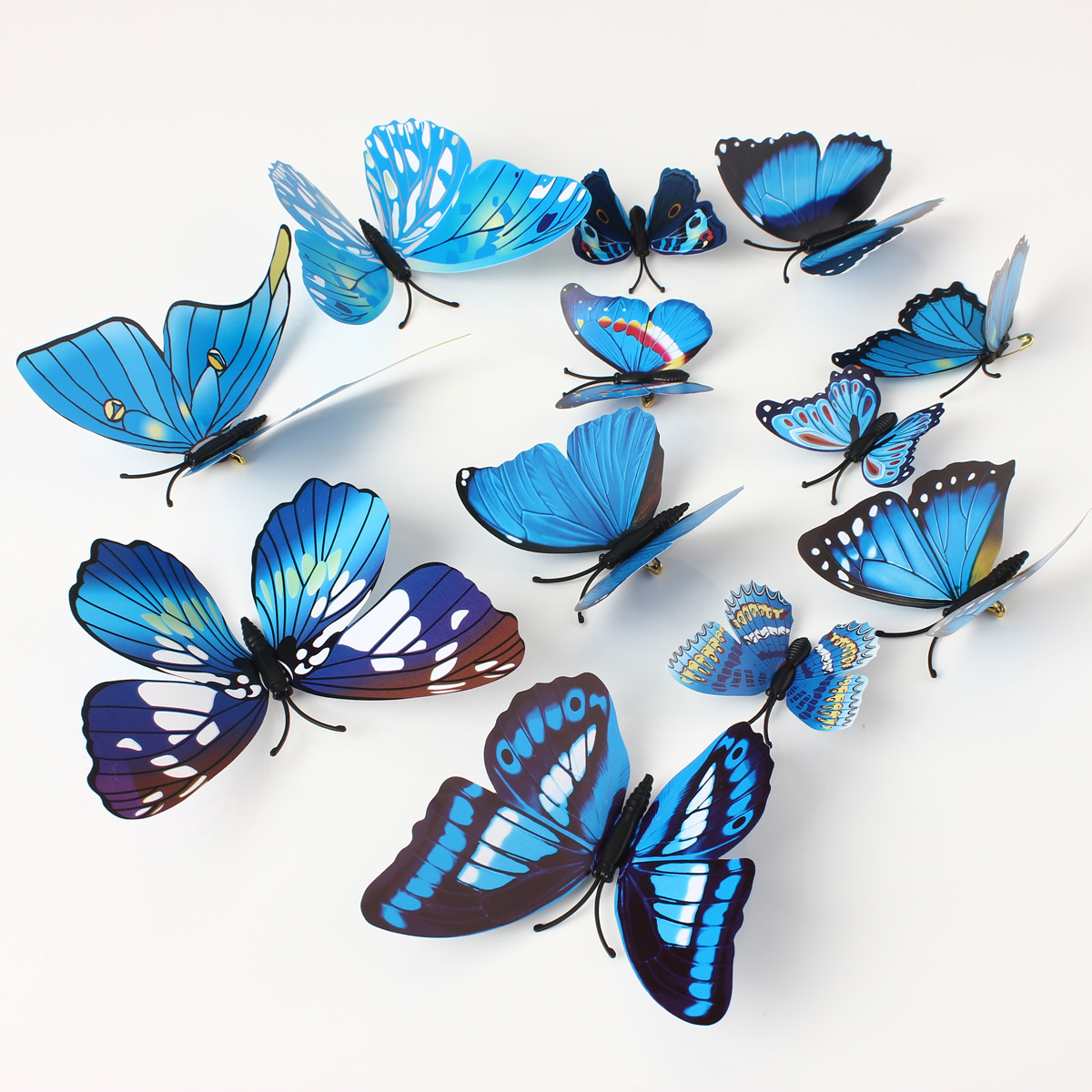 12Pcs-3D-Blue-Butterfly-Wall-Stickers-Art-Decals-Home-Wedding-Party-Decoration-1006519