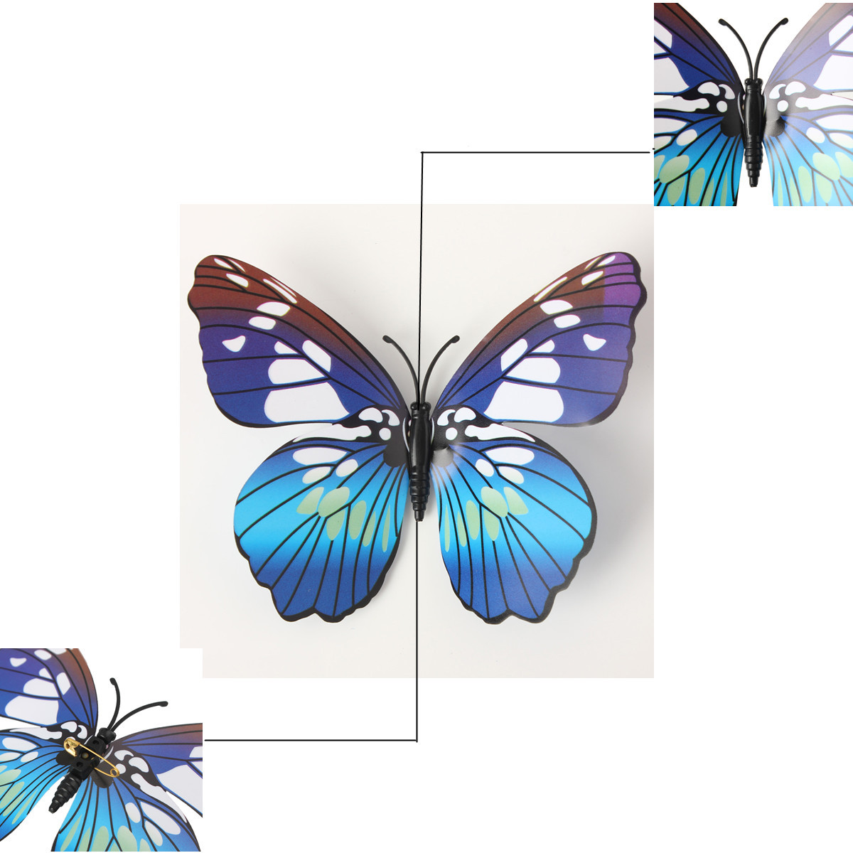 12Pcs-3D-Blue-Butterfly-Wall-Stickers-Art-Decals-Home-Wedding-Party-Decoration-1006519