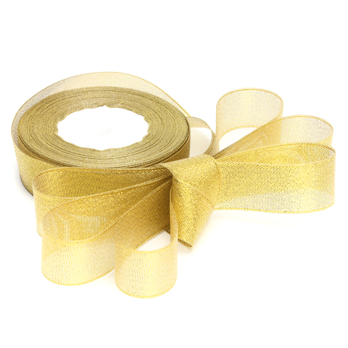 12mm-25-Yards-Wire-Edge-Gold-Silver-glitter-Effect-Ribbon-Wedding-Party-Gift-Packing-Accessories-1028723