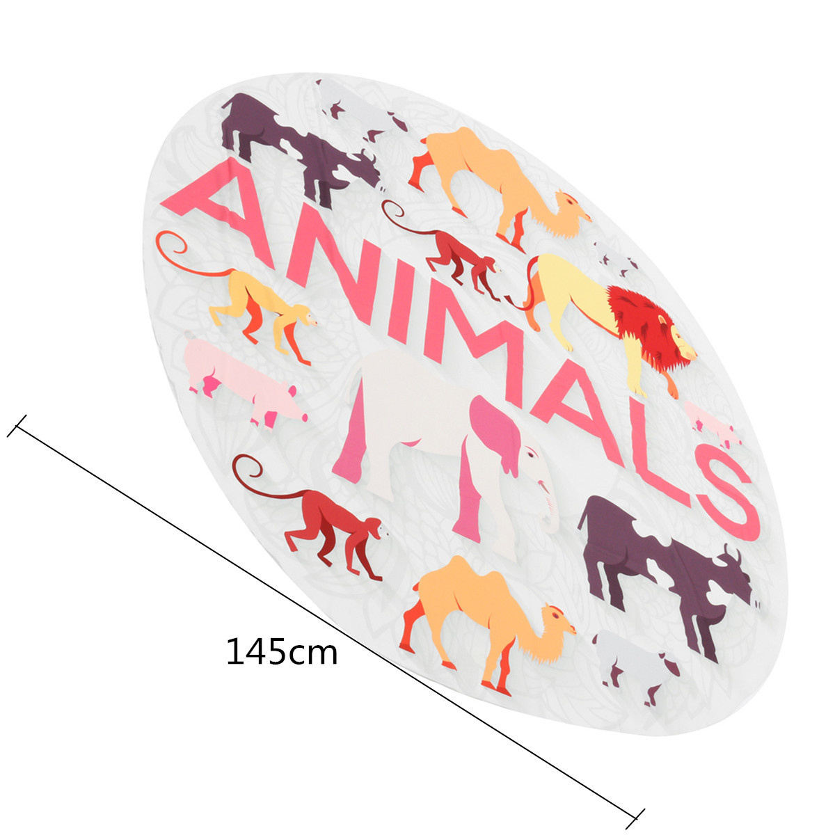 145CM-Animal-Printed-White-Round-Yoga-Mat-Beach-Towel-Shawl-Wall-Hanging-Tapestry-1072406