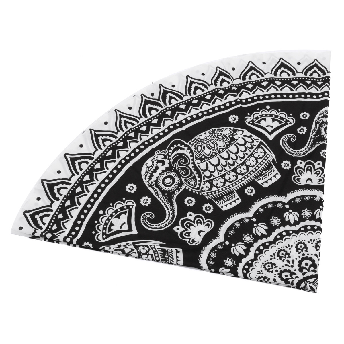 145CM-Bohemia-Elephant-Black-White-Round-Yoga-Mat-Beach-Towel-Shawl-Wall-Hanging-Tapestry-1072409