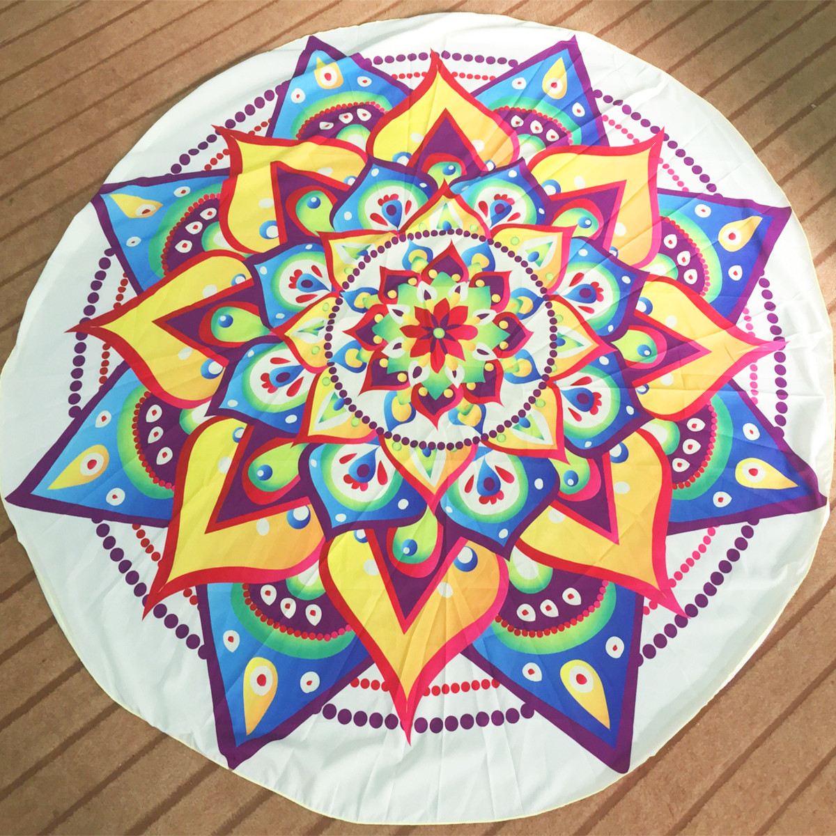 145CM-Bohemia-Lotus-Round-Yoga-Mat-Beach-Printing-Throw-Towel-Shawl-Wall-Hanging-Tapestry-1072404