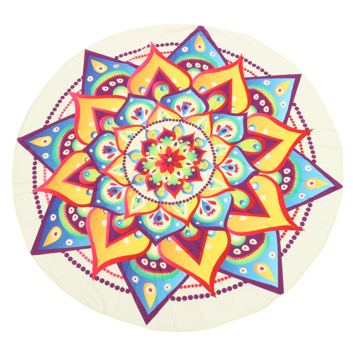 145CM-Bohemia-Lotus-Round-Yoga-Mat-Beach-Printing-Throw-Towel-Shawl-Wall-Hanging-Tapestry-1072404