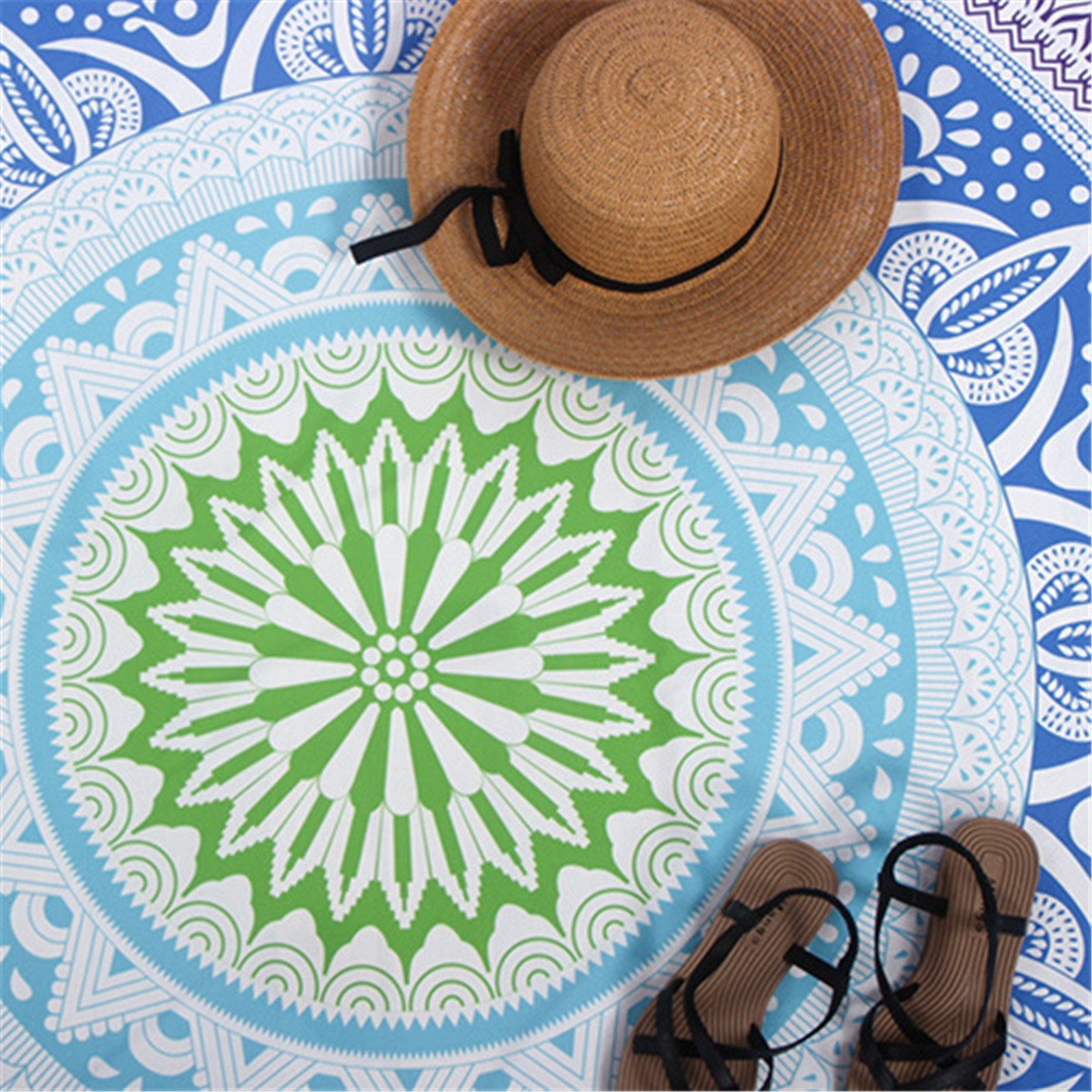 147CM-Bohemia-Round-Yoga-Mat-Blue-Green-Beach-Printing-Throw-Towel-Shawl-Wall-Hanging-Tapestry-1076219