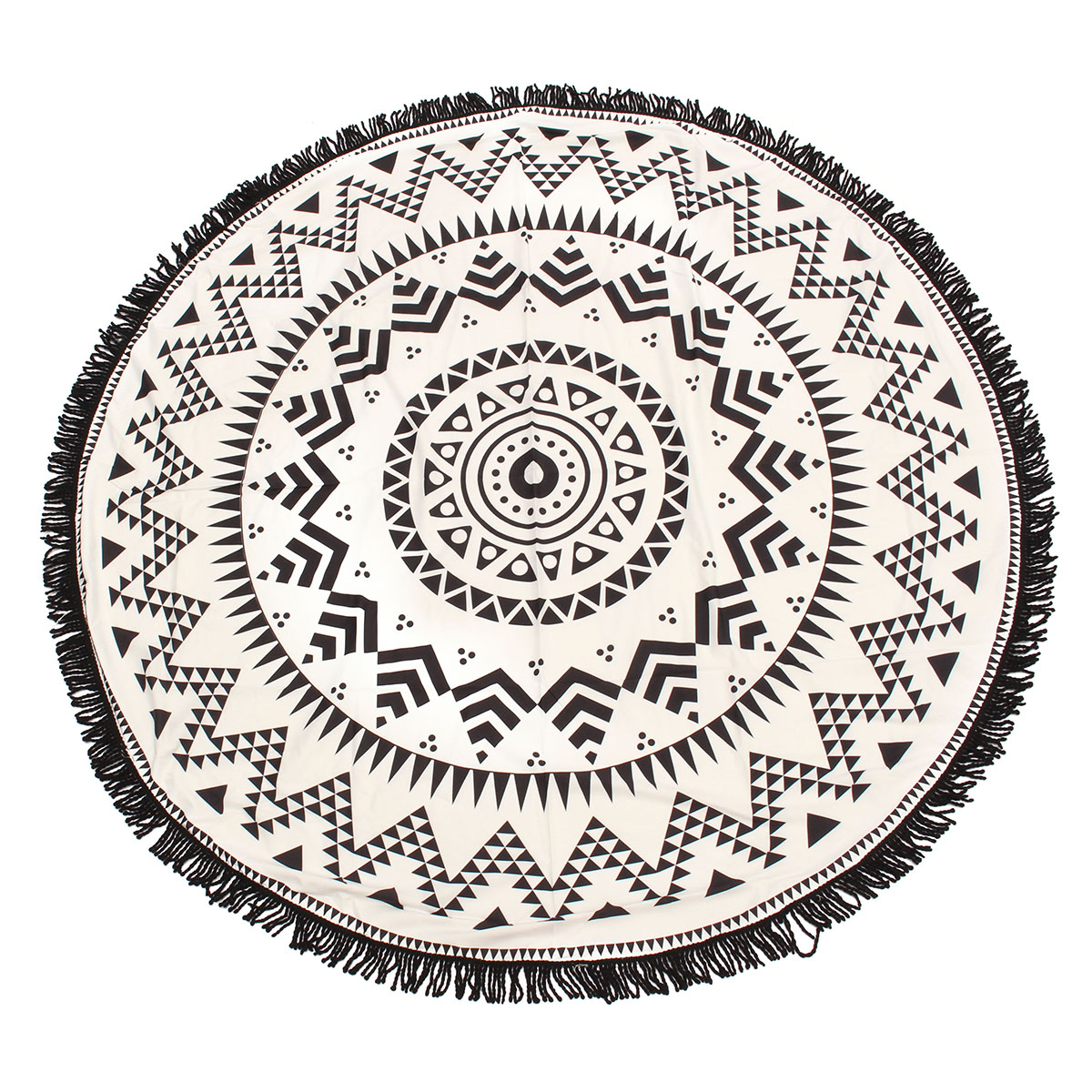 150CM-Bohemia-Black-White-Round-Hippie-Tapestry-Throw-Mandala-Towel-Yoga-Mat-Shawl-Beach-Gowns-1076213