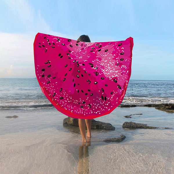 Fashion-Women-3D-Lemon-Watermelon-Fruit-Printed-Beach-Towel-Round-Yoga-Mat-Shawl-1163089