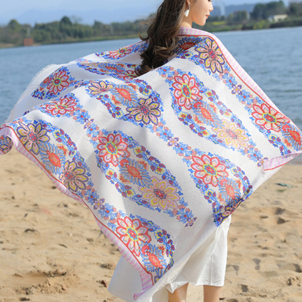 Women-Printing-Breathable-Thin-Voile-Scarf-Outdoor-Summer-Sunscreen-Beach-Shawl-1167472