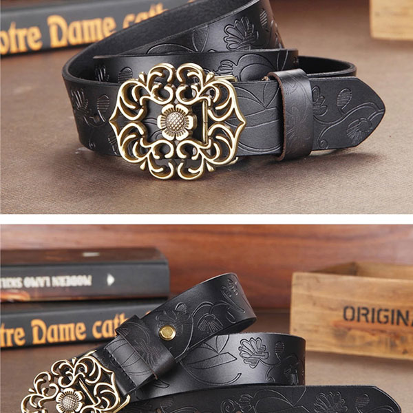 110CM-Women-100-Second-Layer-Belt-Cow-Genuine-Leather-Flower-Strap-Retro-Lotus-Leaf-Buckle-Belts-1115387