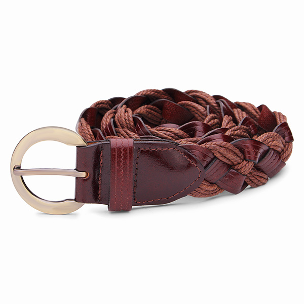 110CM-Women-Belt-Bonded-Leather-Weaving-Pattren-Pin-Buckle-Strip-975366