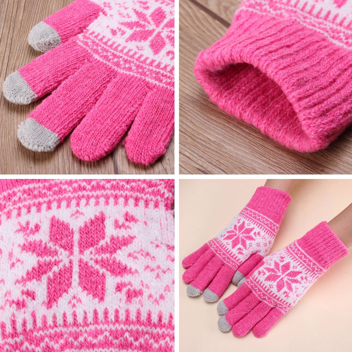 Unisex-Men-Women-Knitted-Snowflake-Smartphone-Touch-Screen-Gloves-Full-Finger-Mittens-1012825