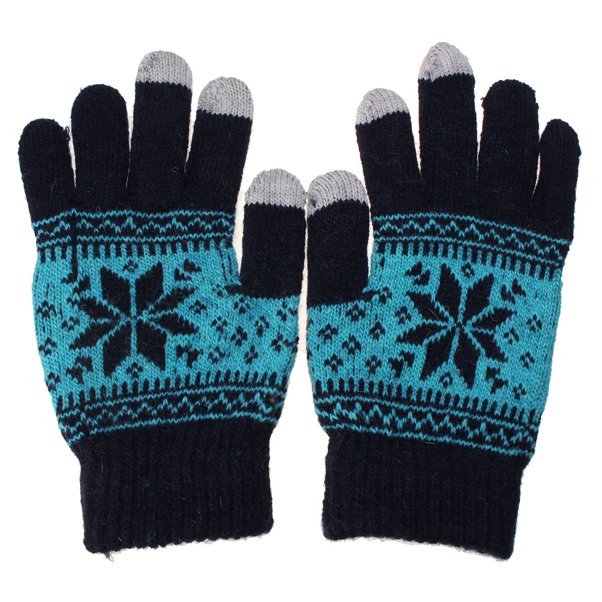 Unisex-Men-Women-Knitted-Snowflake-Smartphone-Touch-Screen-Gloves-Full-Finger-Mittens-1012825