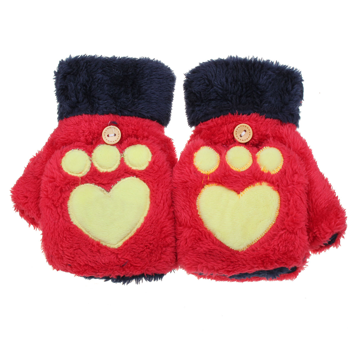 Women-Female-Cute-Cat-Claw-Paw-Plush-Short-Fingerless-Gloves-Half-Finger-Mittens-1013108