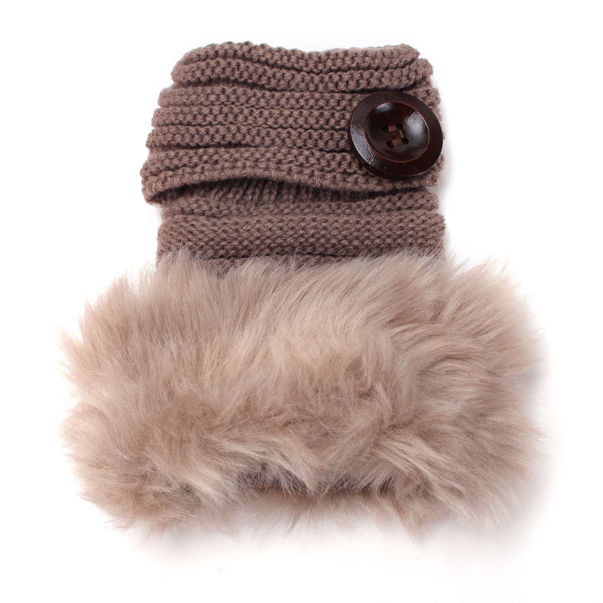 Women-Ladies-Crochet-Knitted-Fingerless-Gloves-Button-Decorative-Fur-Mittens-1012217
