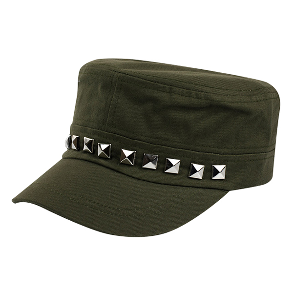 Unisex-Women-Men-Retro-Cotton-Rivet-Hat-Solid-Adjustable-Flat-topped-Outdoor-Sport-Baseball-Cap-1059929