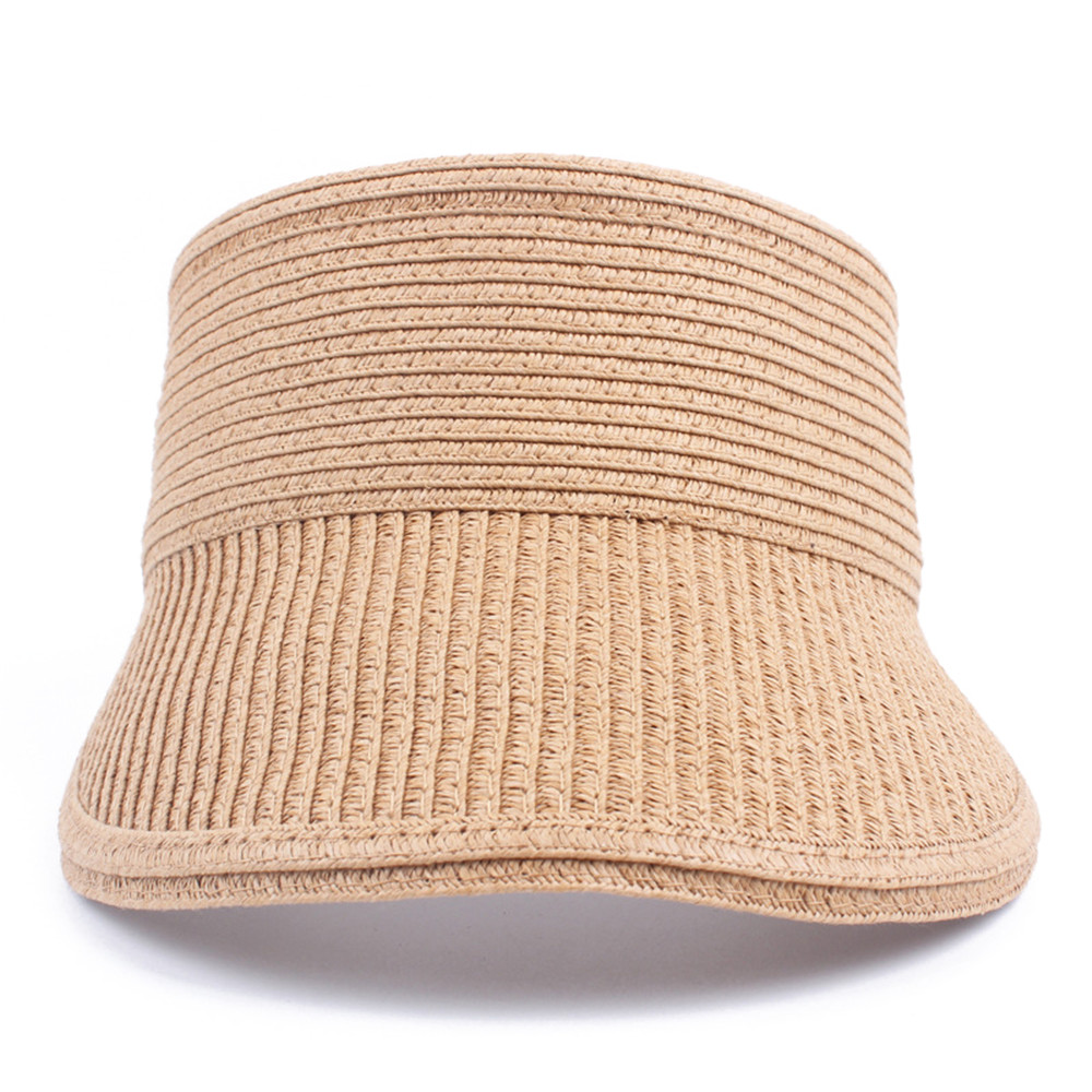 Women-Summer-Outdoor-Foldable-Straw-Hat-Breathable-Wide-Brim-Sunscreen-Empty-Top-Hat-1301685