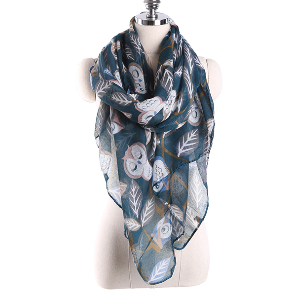 180CM-Voile-Owl-Leaves-Print-Pattern-Long-Scarf-Soft-Warm-Wrap-Shawl-For-Women-1178872