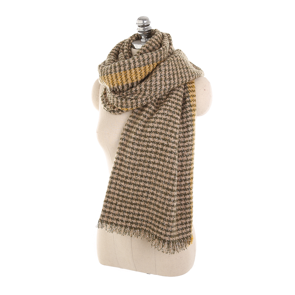 19070CM-Women-Winter-Warm-Acrylic-Plaid-Scarf-Outdoor-Large-Size-Shawl-with-Tassel-1354038