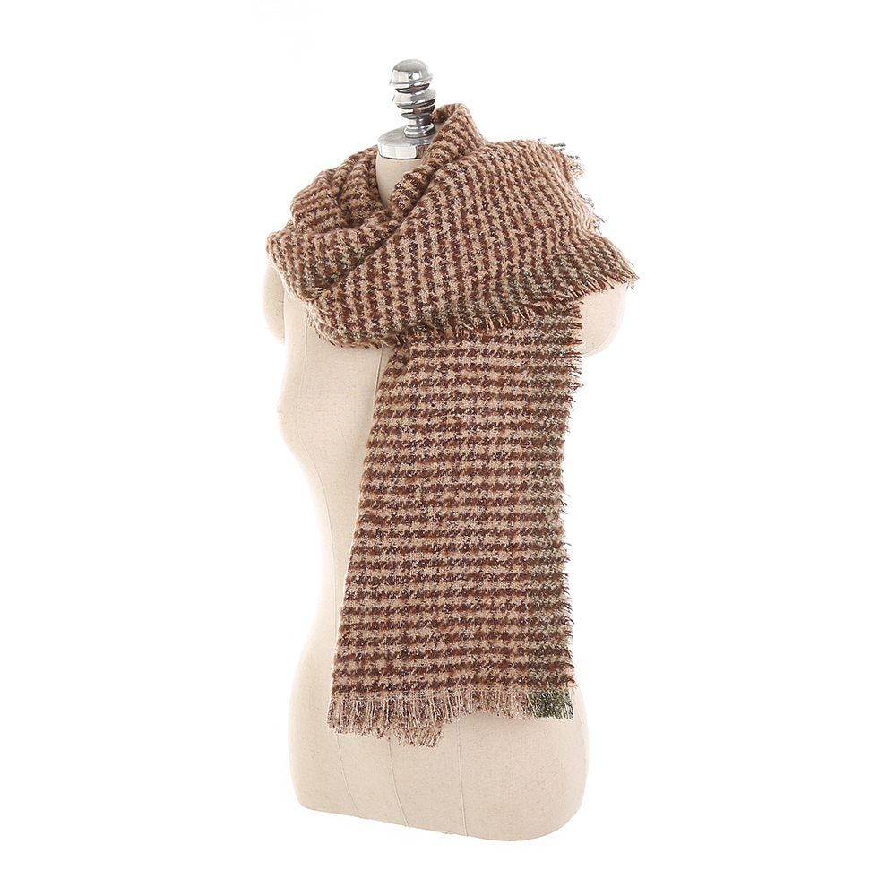 19070CM-Women-Winter-Warm-Acrylic-Plaid-Scarf-Outdoor-Large-Size-Shawl-with-Tassel-1354038