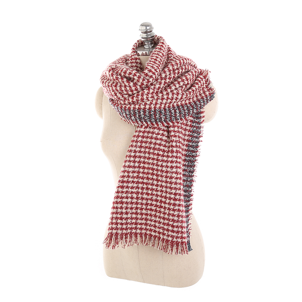 19070CM-Women-Winter-Warm-Acrylic-Plaid-Scarf-Outdoor-Large-Size-Shawl-with-Tassel-1354038