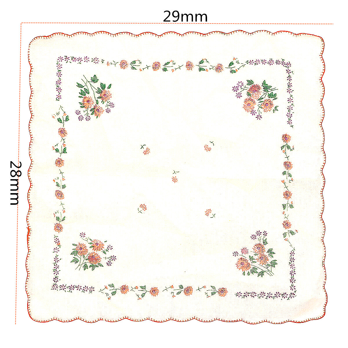 1PC-Women-Ladies-Cotton-Hankies-Vintage-Style-Floral-Hanky-Handkerchiefs-Various-1080877